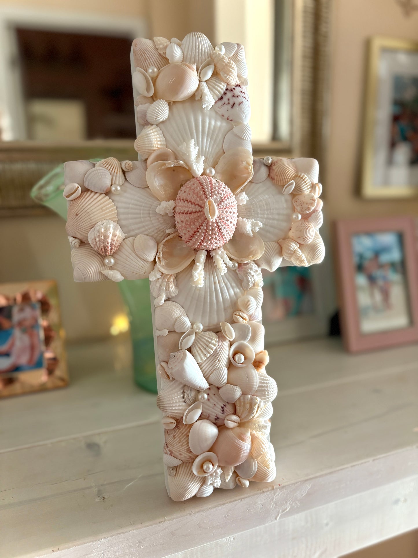 Seashell Wall Cross