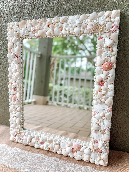 Luxury shell mirror