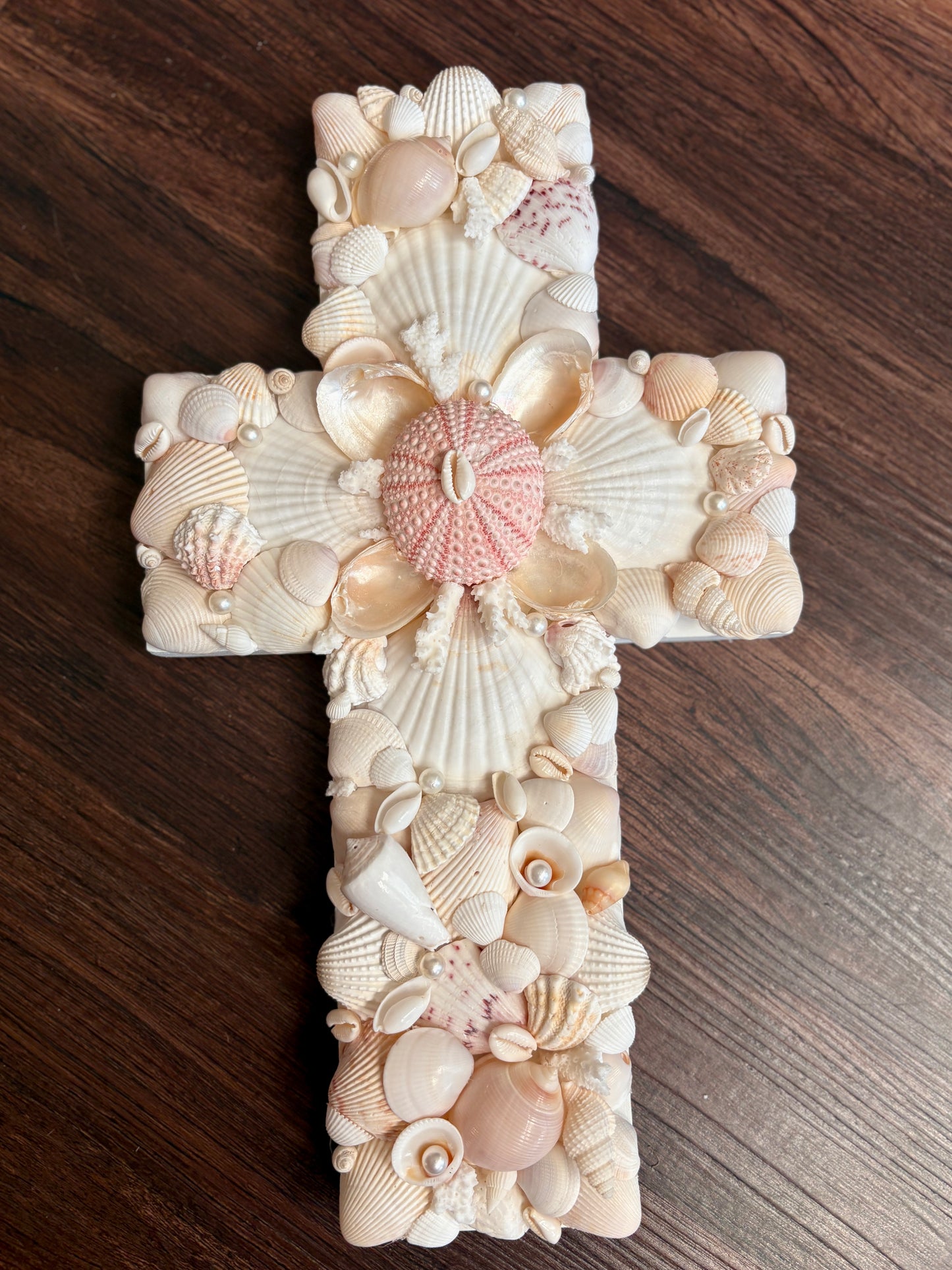 Seashell Wall Cross