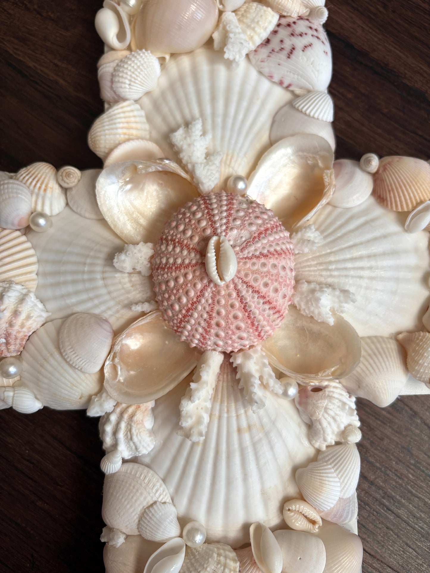Seashell Wall Cross