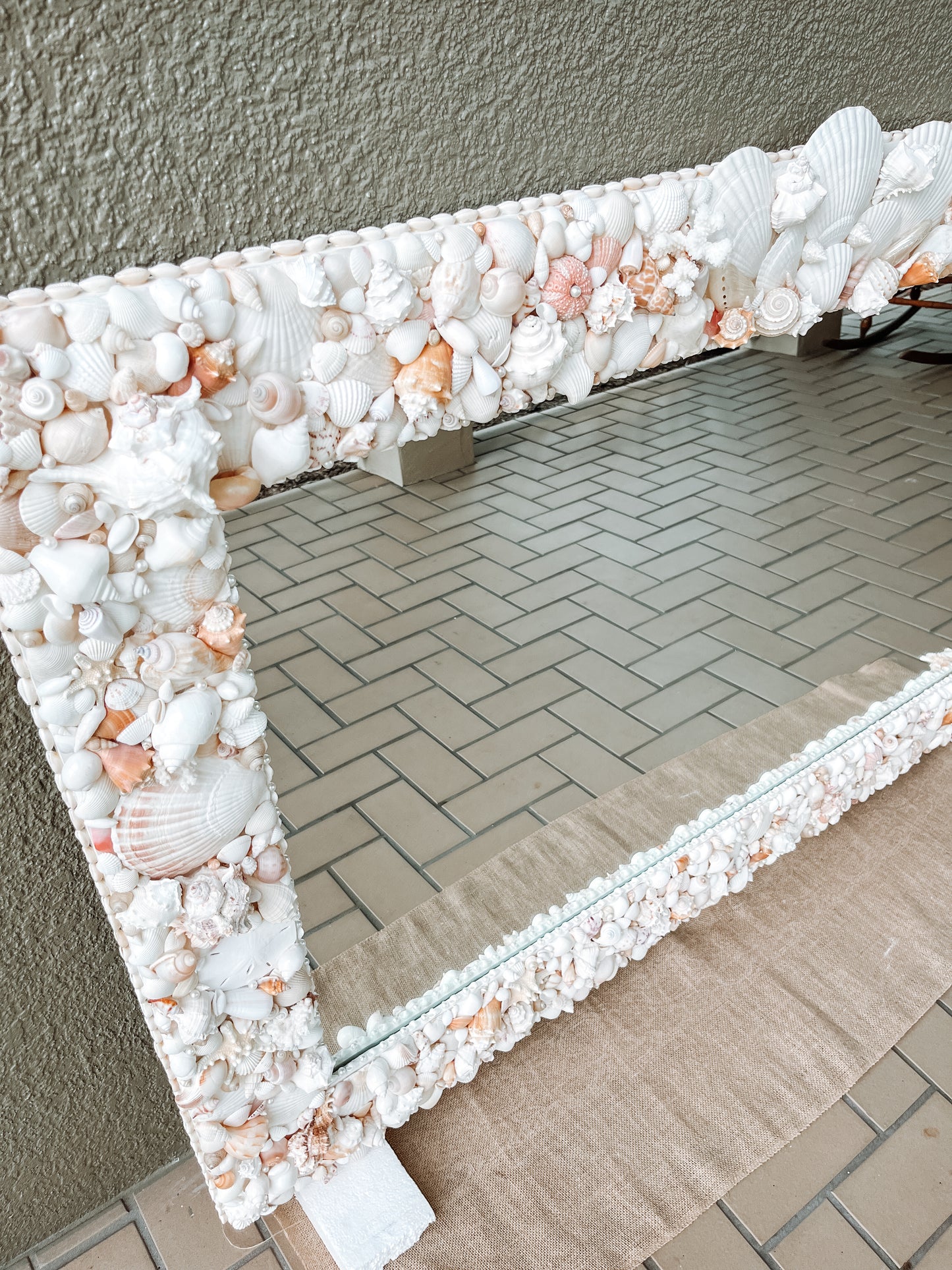Large Luxury Shell Mirror- Custom Design