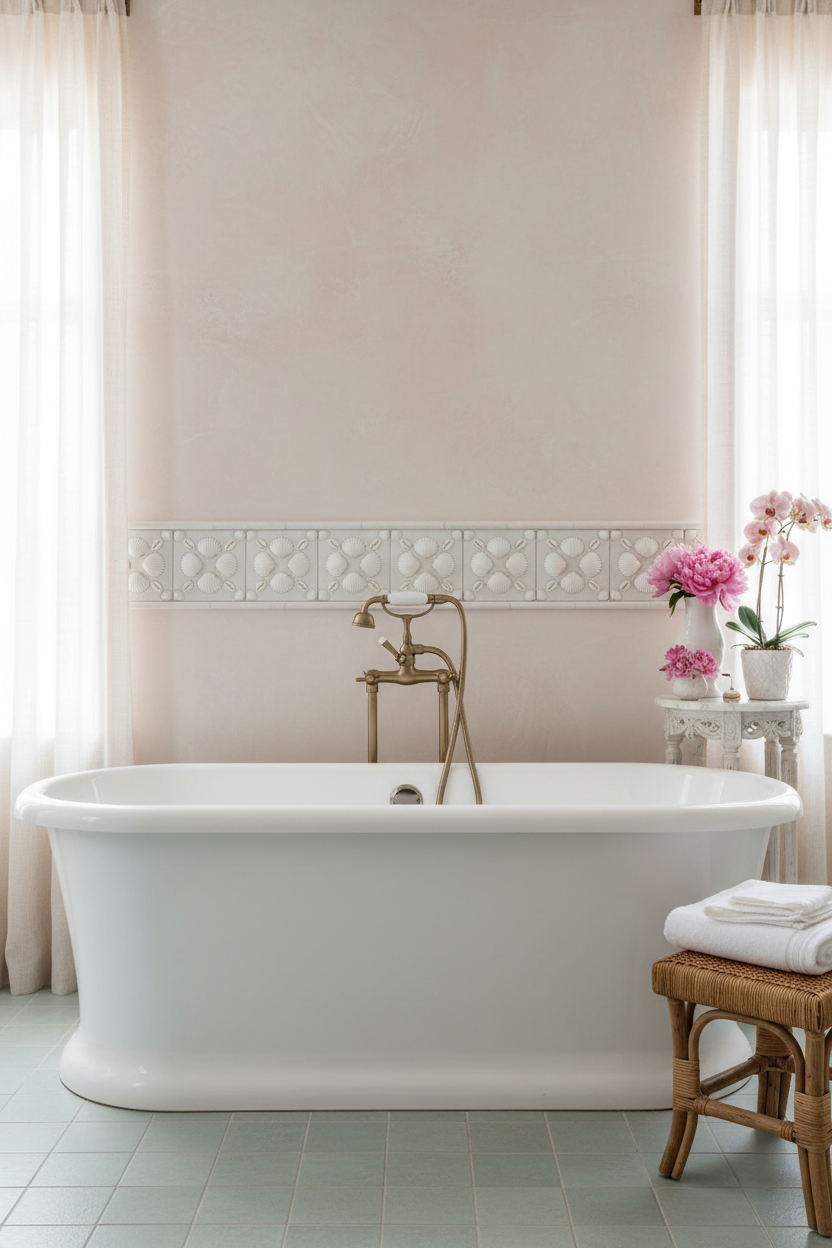 Decorative Shell Tile, Coastal Accent Tile, Luxury Tile - 4x4”, 6x6”, 13x13”