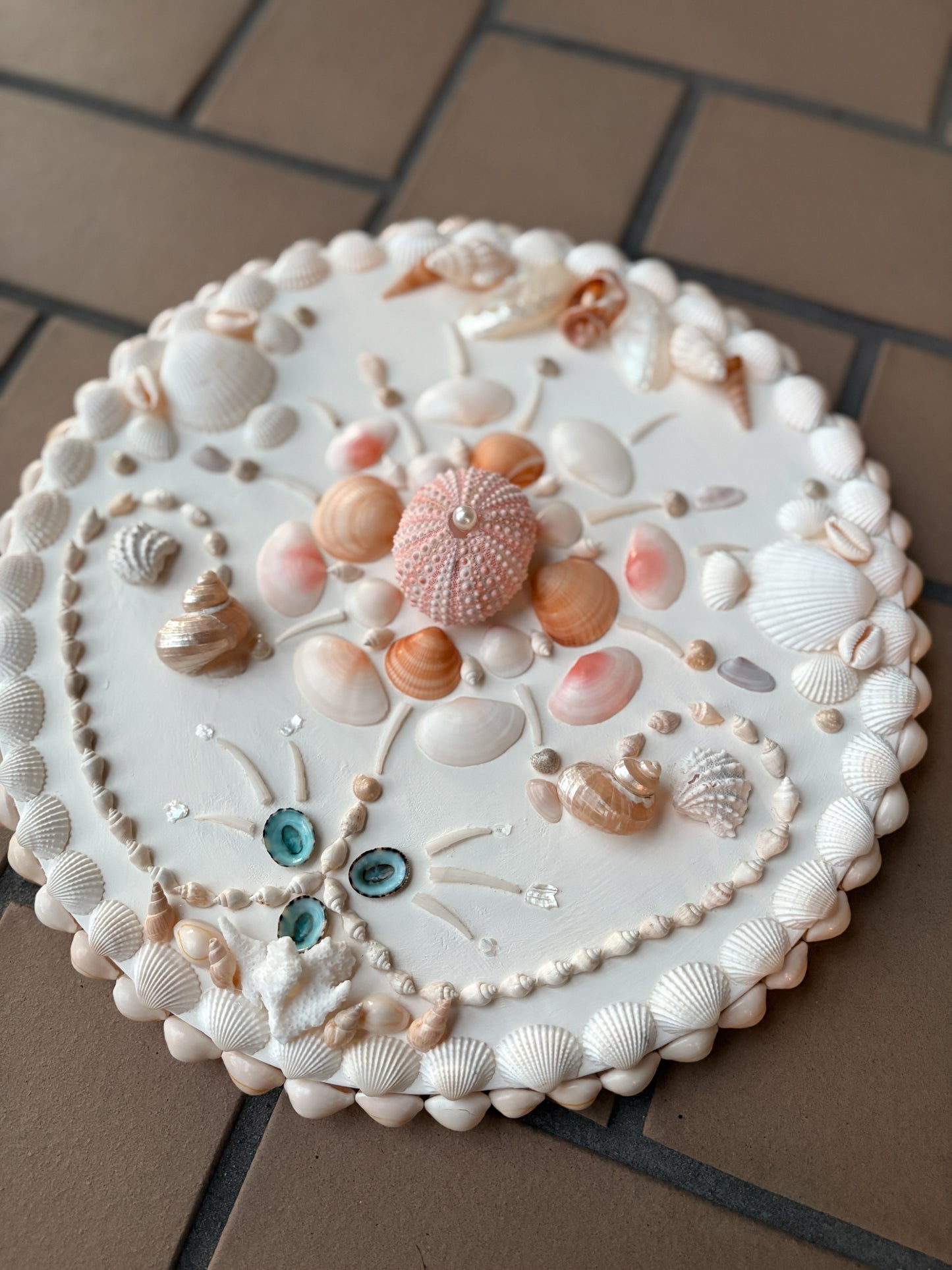 Seashell Wall Panel- Mini Series 12”, Antique White