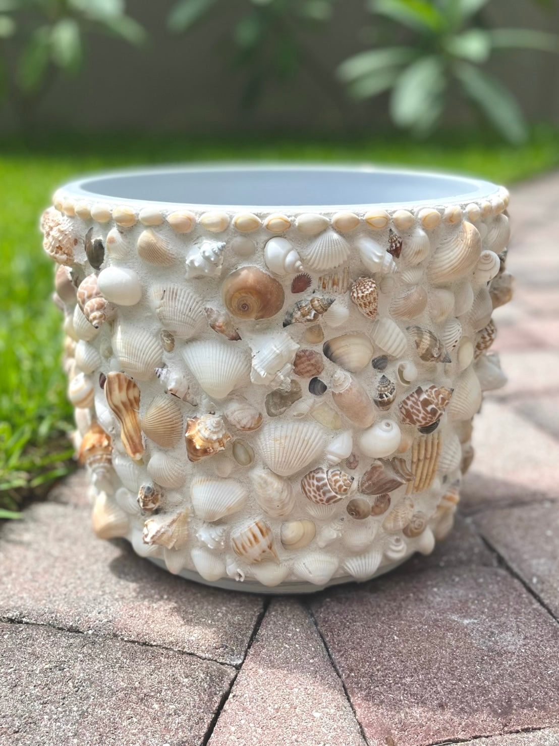 Seashell Planter - Coastal Beach Planter for Luxury Home Decor