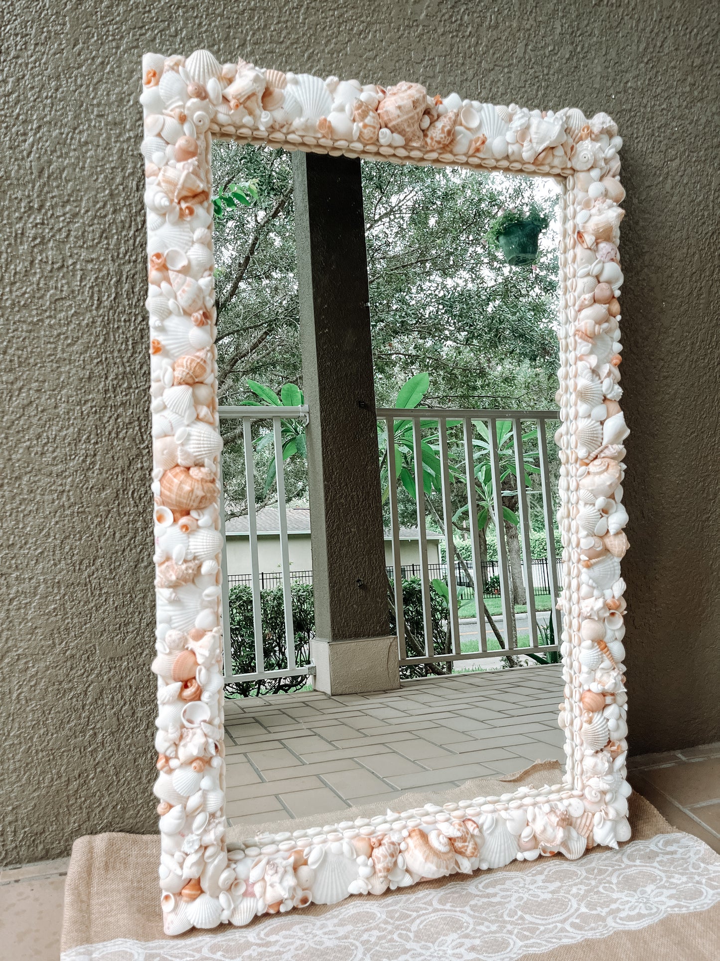 Warm Luxury Shell Mirror