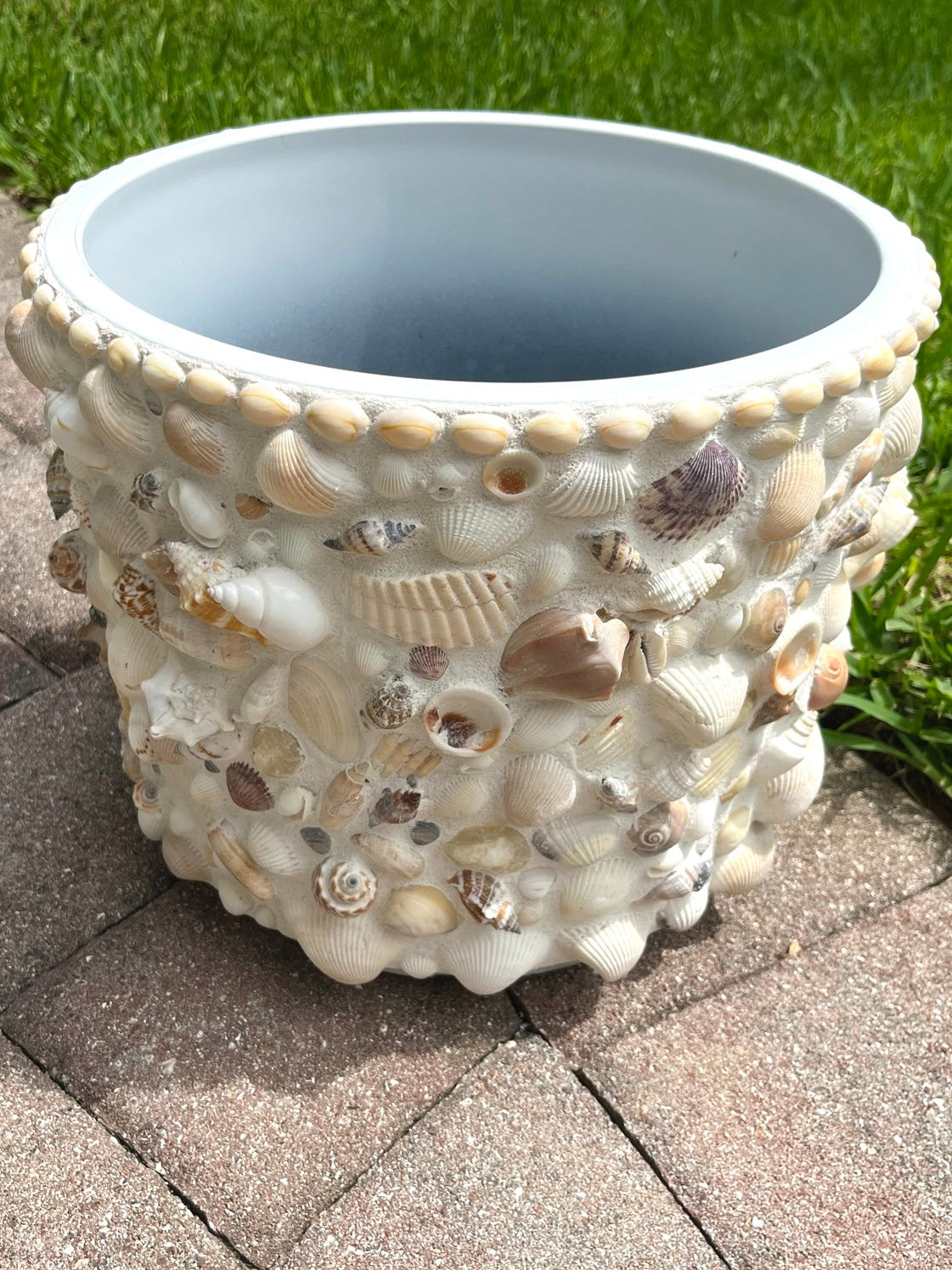 Seashell Planter - Coastal Beach Planter for Luxury Home Decor