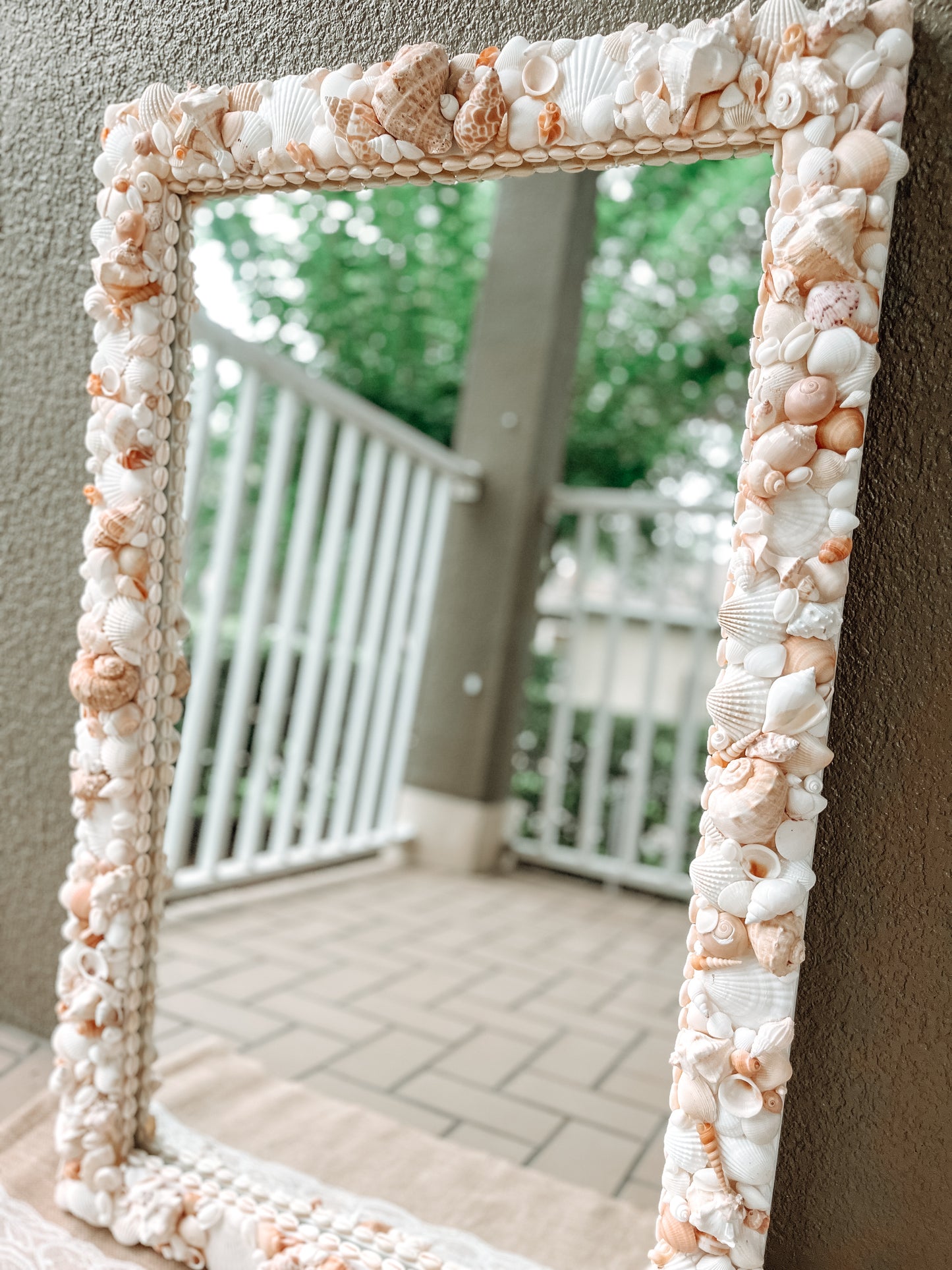 Warm Luxury Shell Mirror
