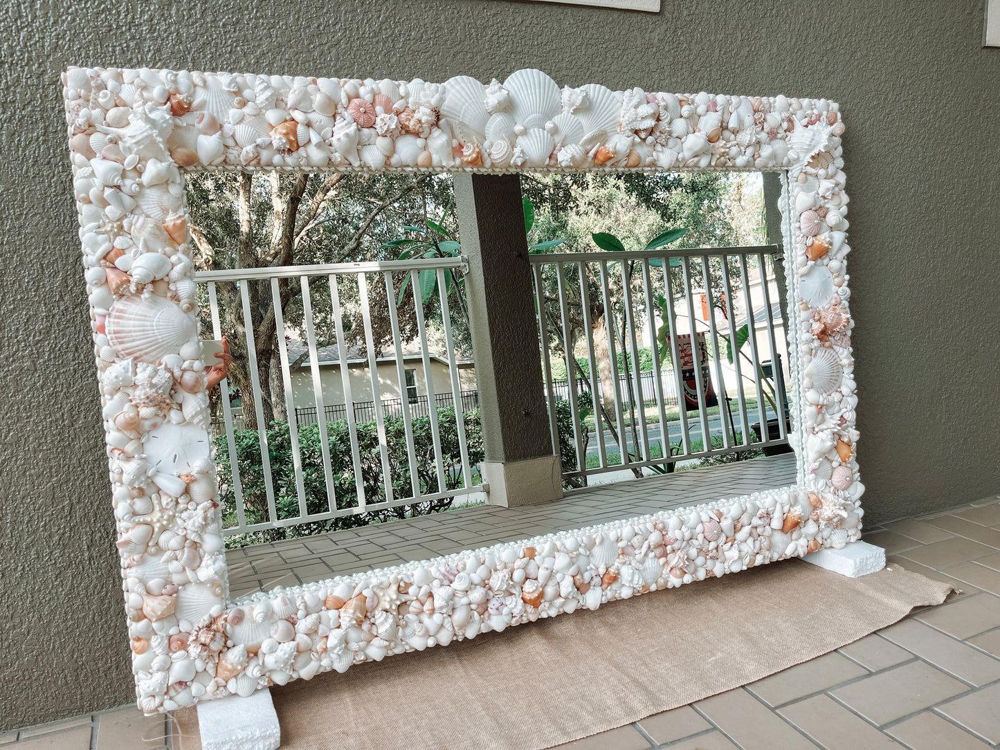 Large Luxury Shell Mirror- Custom Design