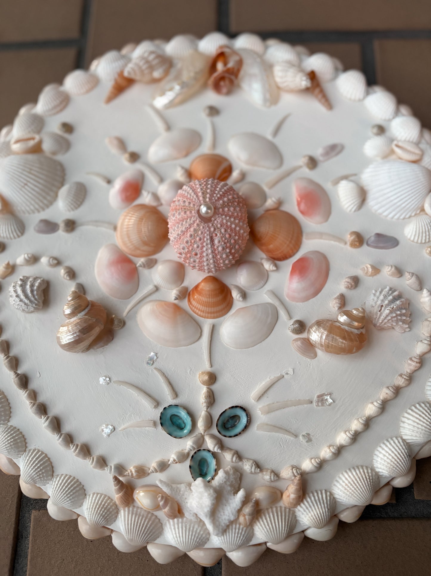 Seashell Wall Panel- Mini Series 12”, Antique White