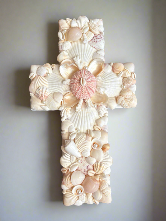 Seashell Wall Cross