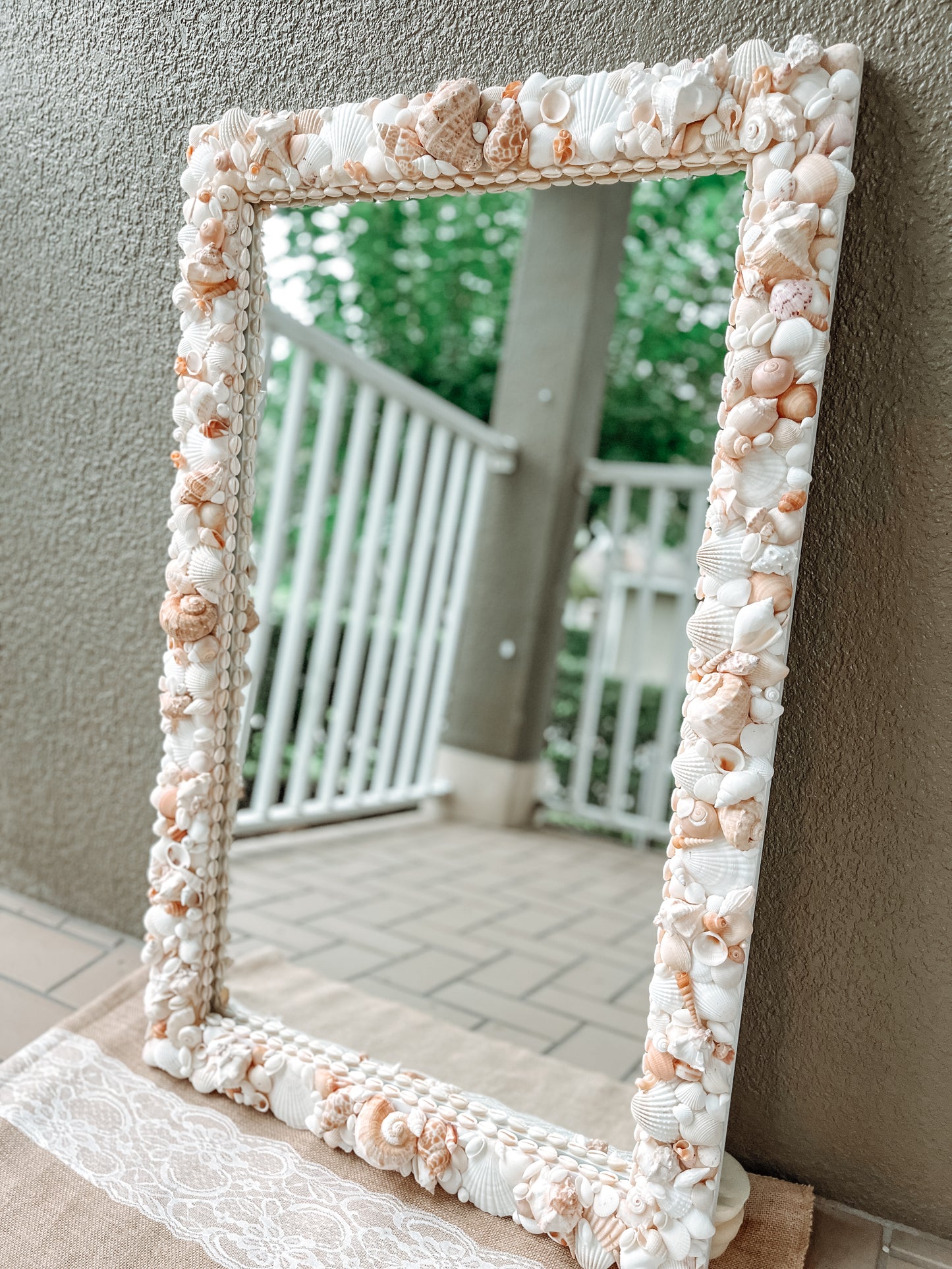 Warm Luxury Shell Mirror
