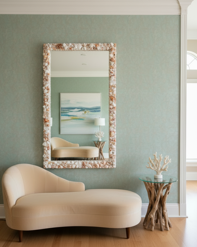 Full-length Shell Mirror - Custom (Made to Order)