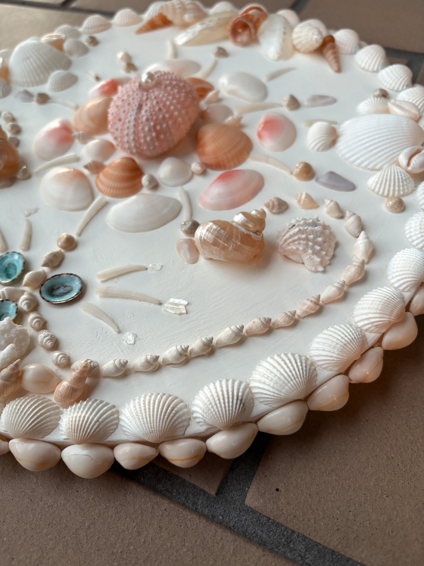 Seashell Wall Panel- Mini Series 12”, Antique White