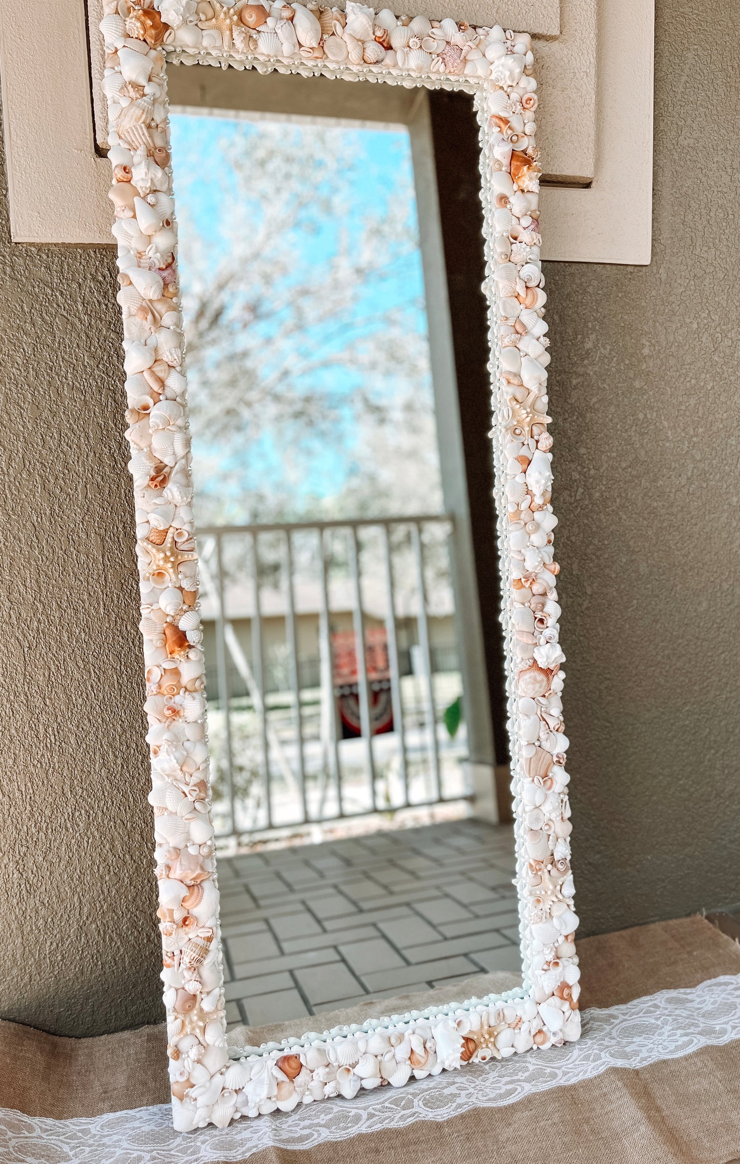 Full-length Shell Mirror - Custom (Made to Order)