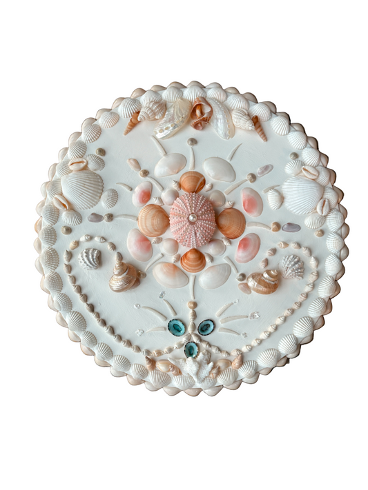 Seashell Wall Panel- Mini Series 12”, Antique White