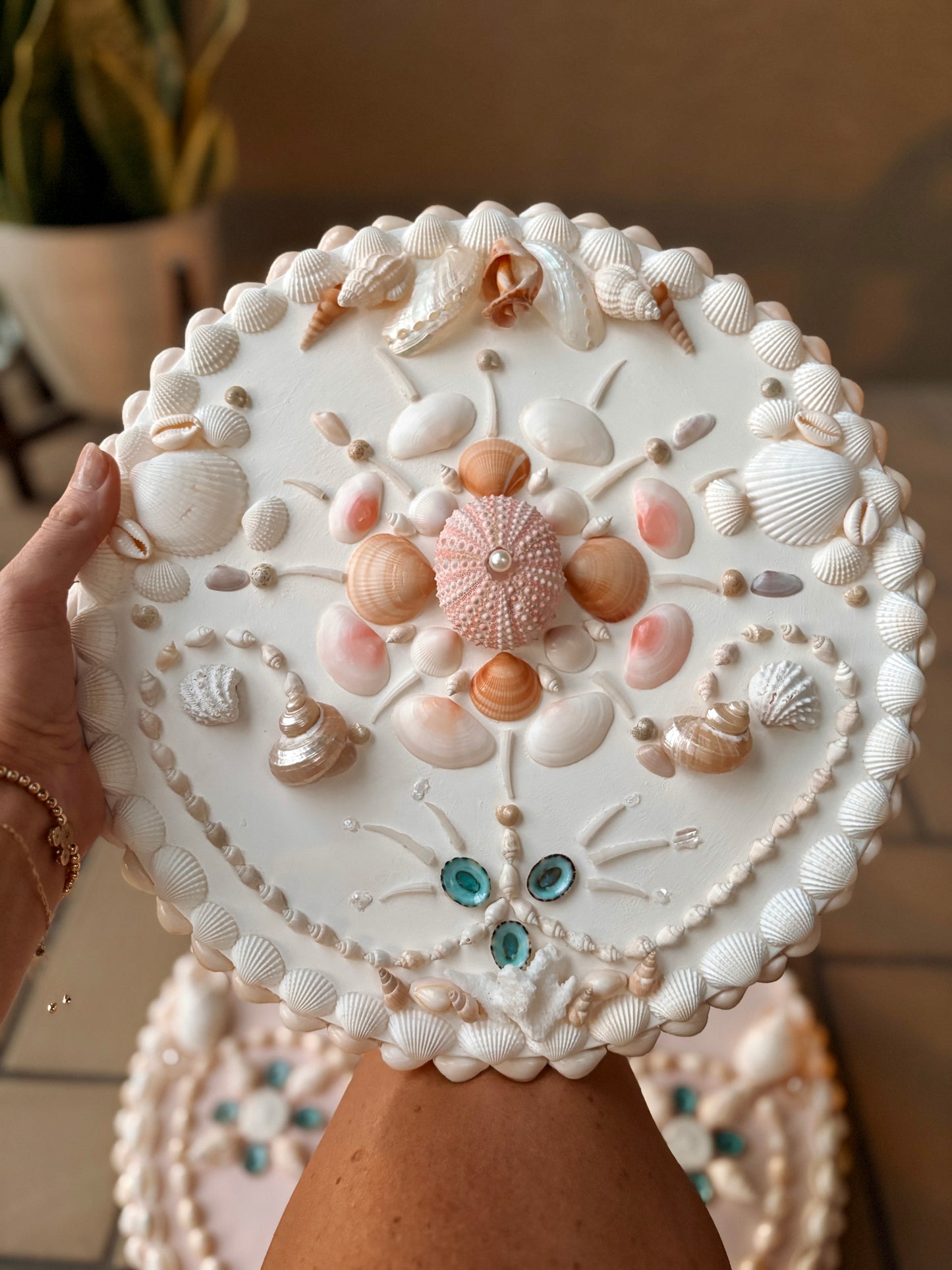 Seashell Wall Panel- Mini Series 12”, Antique White