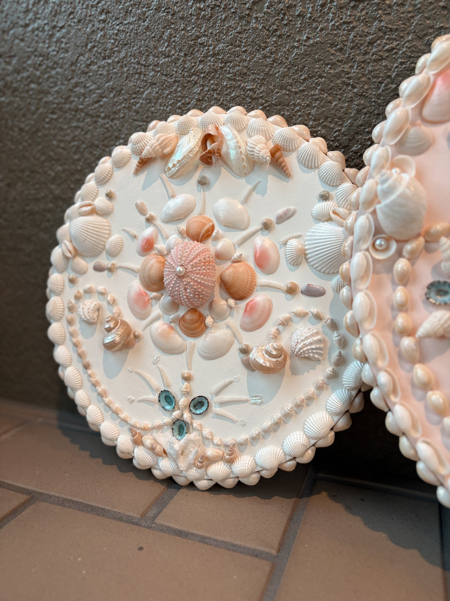 Seashell Wall Panel- Mini Series 12”, Antique White