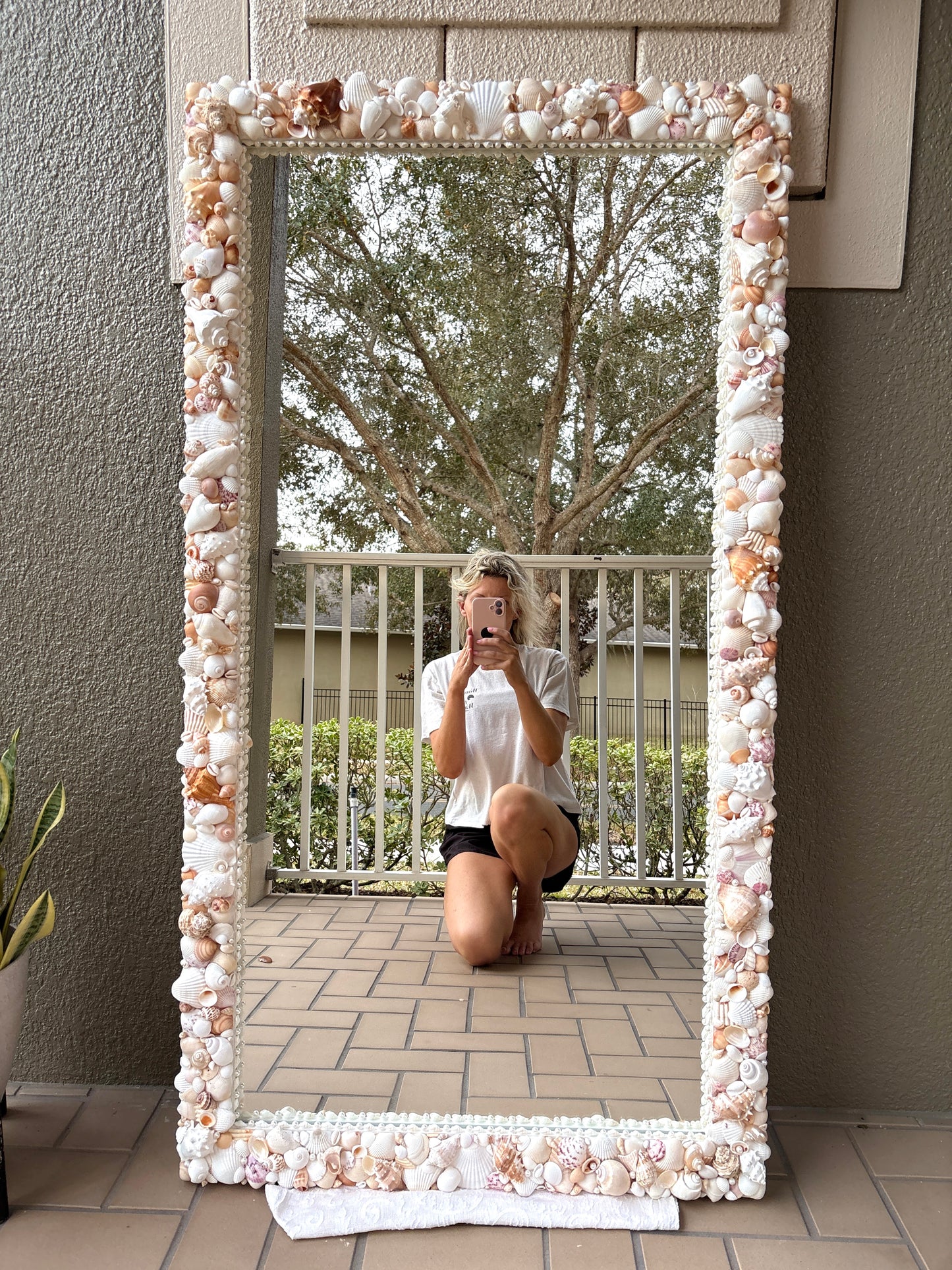 Full-length Shell Mirror - Custom (Made to Order)